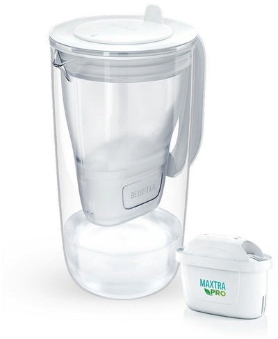 Brita Glass MX Pro Pure – Wasserfilterkrug – 2,5 l – inklusive 1 Maxtra Pro Filter – Glas – Grau
