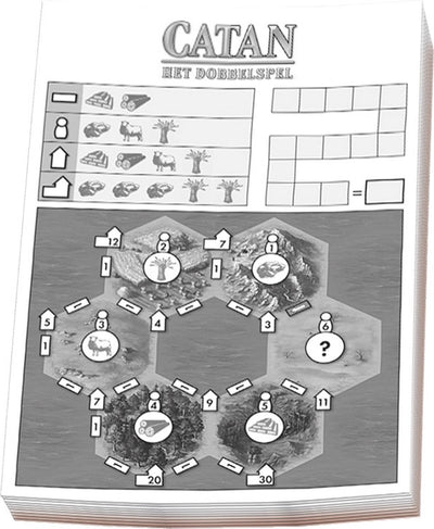 999 Spiele 999 Spiele ScoreBlokken Catan: Het Dice Game, 3st.