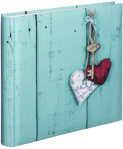Hama -Album XL Rustico 30x30 cm 100 weiße Seiten Liebe Key