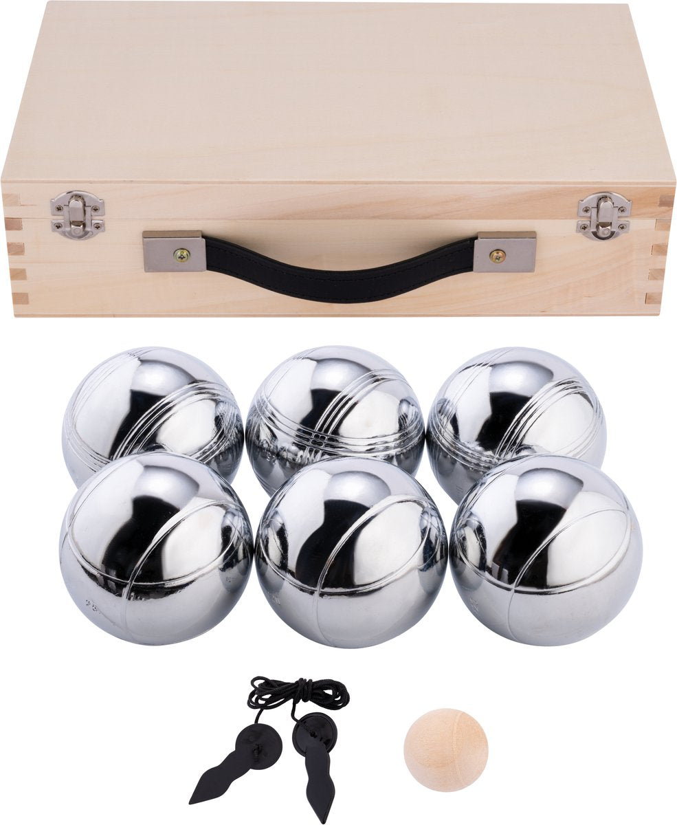 Luxus Jeu de Boules in Holzkist spielt