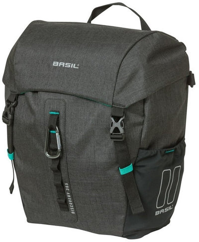 Basil Discovery 365D Einzelfahrradtasche M - Leicht, kompakt, wasserdicht - Schwarz