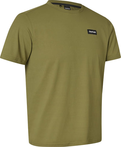 Gripgrab – technisches Explr-T-Shirt mit kurzen Ärmeln, Sommer-Sportshirt mit Polygiene-Anti-Geruchs-Behandlung – Olivgrün – Herren – Größe S
