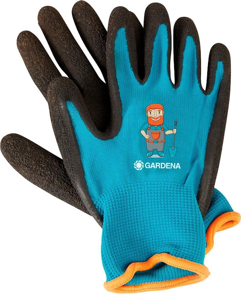 Gardena Gartenhandschuhe Junior Polyester Türkis Schwarz Größe 2