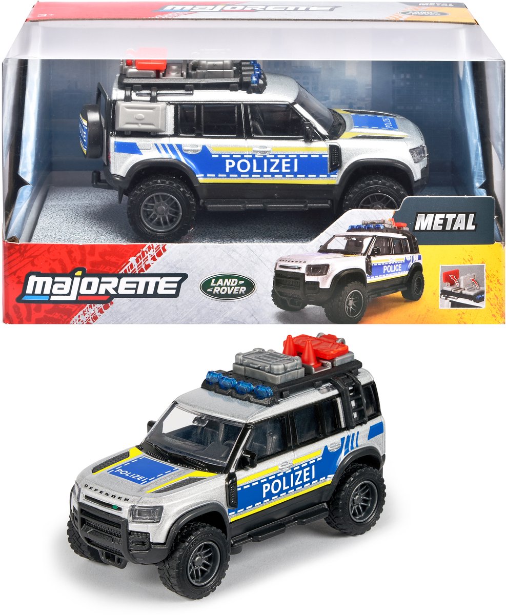 Majorette Land Rover Defender 90 Polizei 0 6