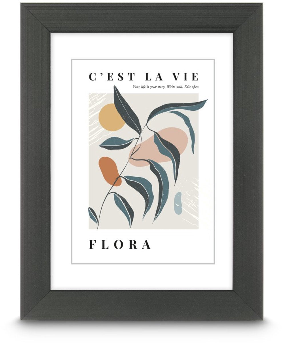 Hama Bilderrahmen – Flora – 20 x 30 cm – Kontrastgrau