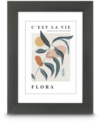Hama Bilderrahmen – Flora – 20 x 30 cm – Kontrastgrau