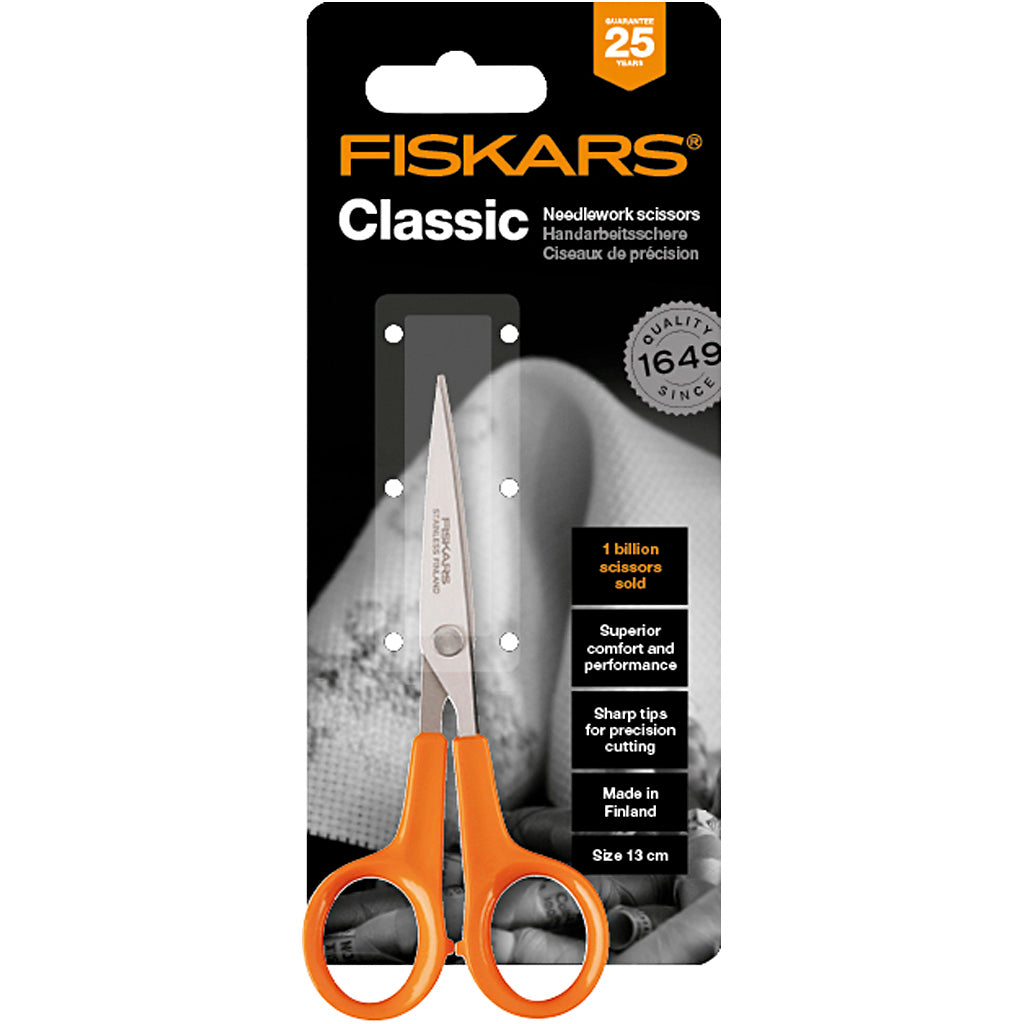 Fiskars klassische Präzisionsschere, L: 13 cm, 1 Stück