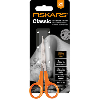 Fiskars klassische Präzisionsschere, L: 13 cm, 1 Stück