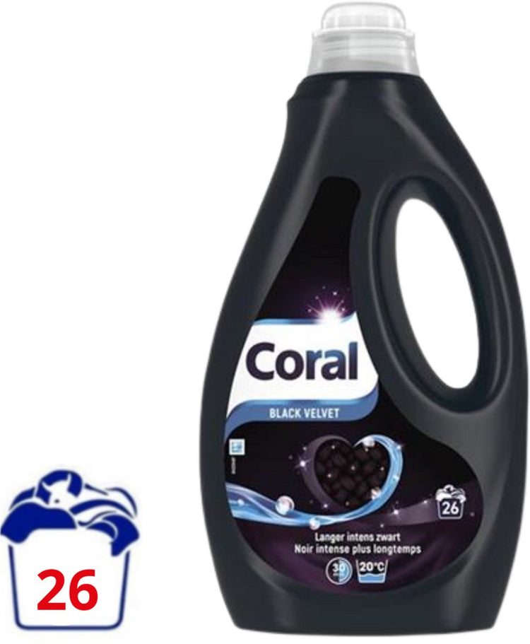 Coral Flüssigwaschmittel Black Velvet – 1,17 l (26 Waschgänge)