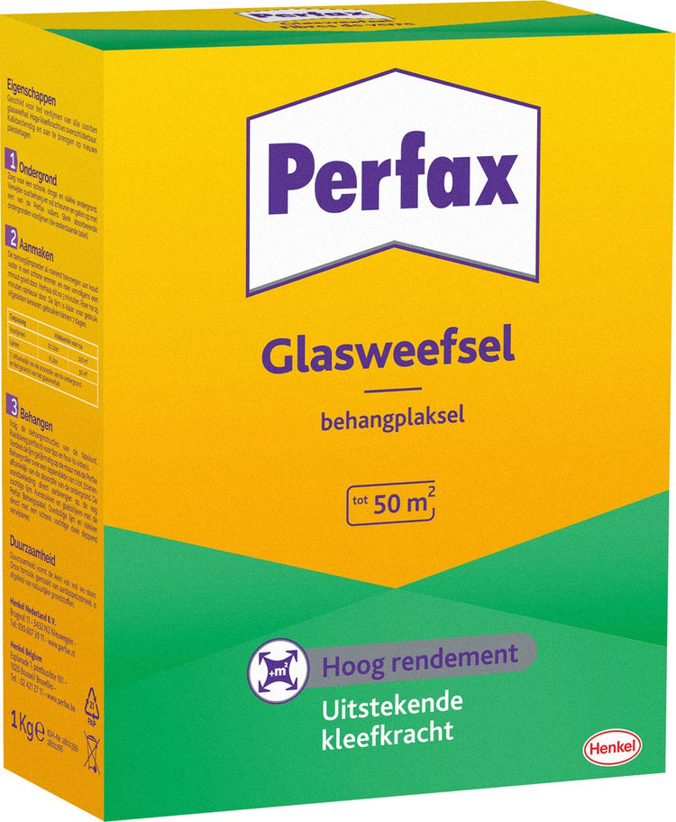 Perfax-Pulver Glasgewebe 1 kg Dose | die ultimative Lösung für Glasfasertapeten | Glasfaserkleber mit einfacher Anwendung | transparenter Tapetenkleber für dauerhafte Haftung