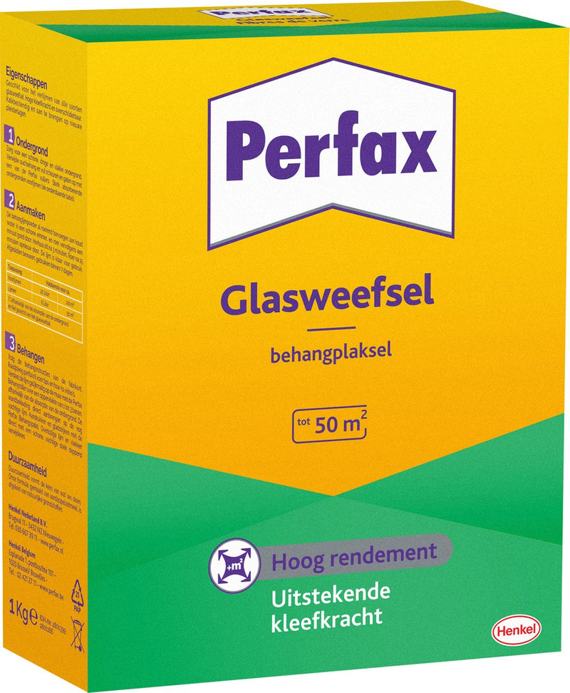 Perfax-Pulver Glasgewebe 1 kg Dose | die ultimative Lösung für Glasfasertapeten | Glasfaserkleber mit einfacher Anwendung | transparenter Tapetenkleber für dauerhafte Haftung