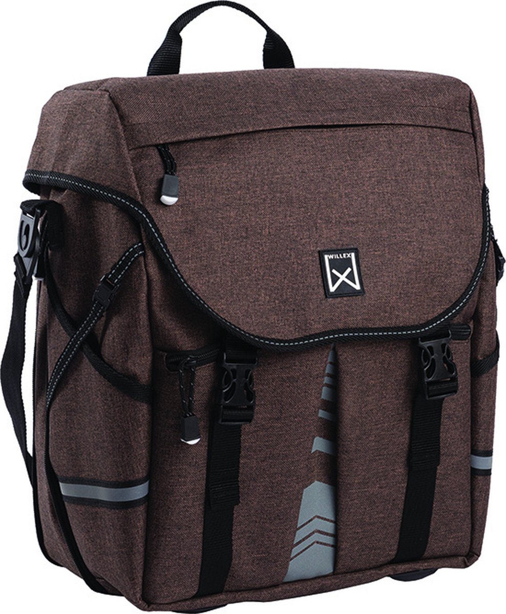 Willex Pannier S 1200 – einzelne Fahrradtasche – 10 Liter – braun