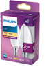 Philips LED-Lampe – Kerzenlampe mit E14-Fassung – warmweißes Licht: 2700 K – 40 W – Milchglas – 2er-Pack