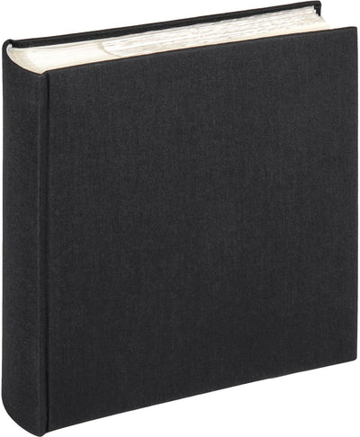 Walther me-510-b Stoff - Memo-Einsteckalbum - Größe 23 x 22 cm - 200 Fotos 10 x 15 cm - Schwarz
