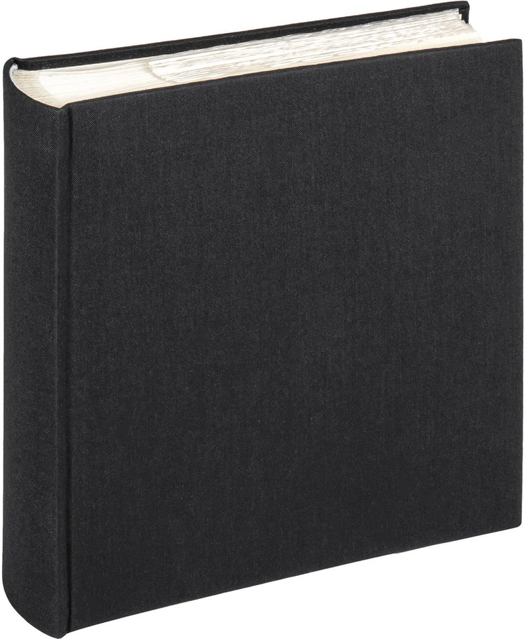 Walther me-510-b Stoff - Memo-Einsteckalbum - Größe 23 x 22 cm - 200 Fotos 10 x 15 cm - Schwarz