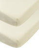 Meyco Baby Uni Spannbettlaken Juniorbett - 2er-Pack - Jersey - Natur - 70x140 150cm