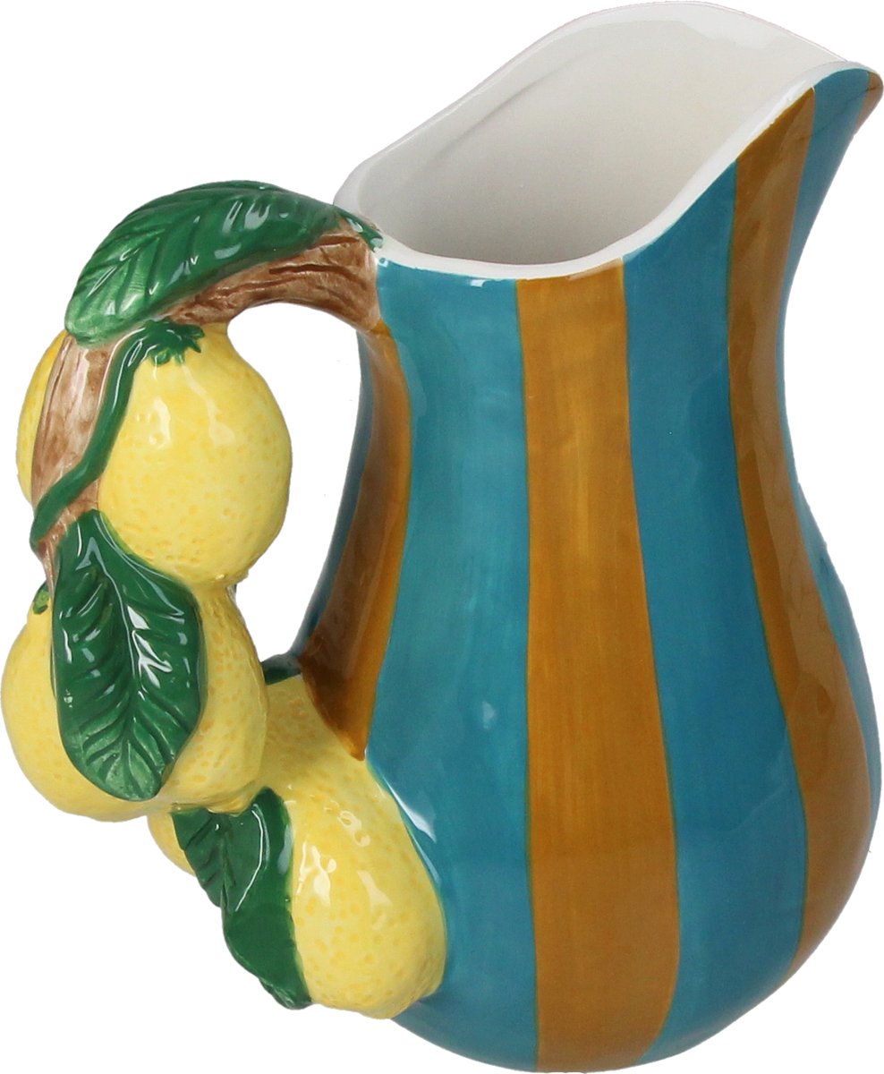 HD Collection Vase Zitrone Dolomit Multi 18,5x12,5x20,3cm