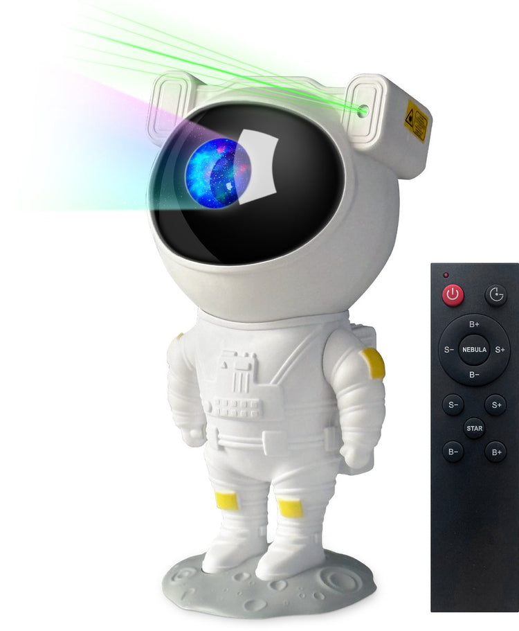 Partyfunlights - Astronauten-Sternprojektor - Laser und Nordlichter - USB - mit Fernbedienung