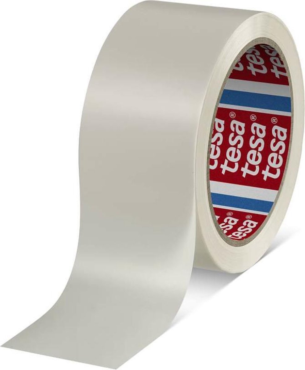 Tesa Klebeband PVC - Weiß - 66m x 50mm - Verpackungsband