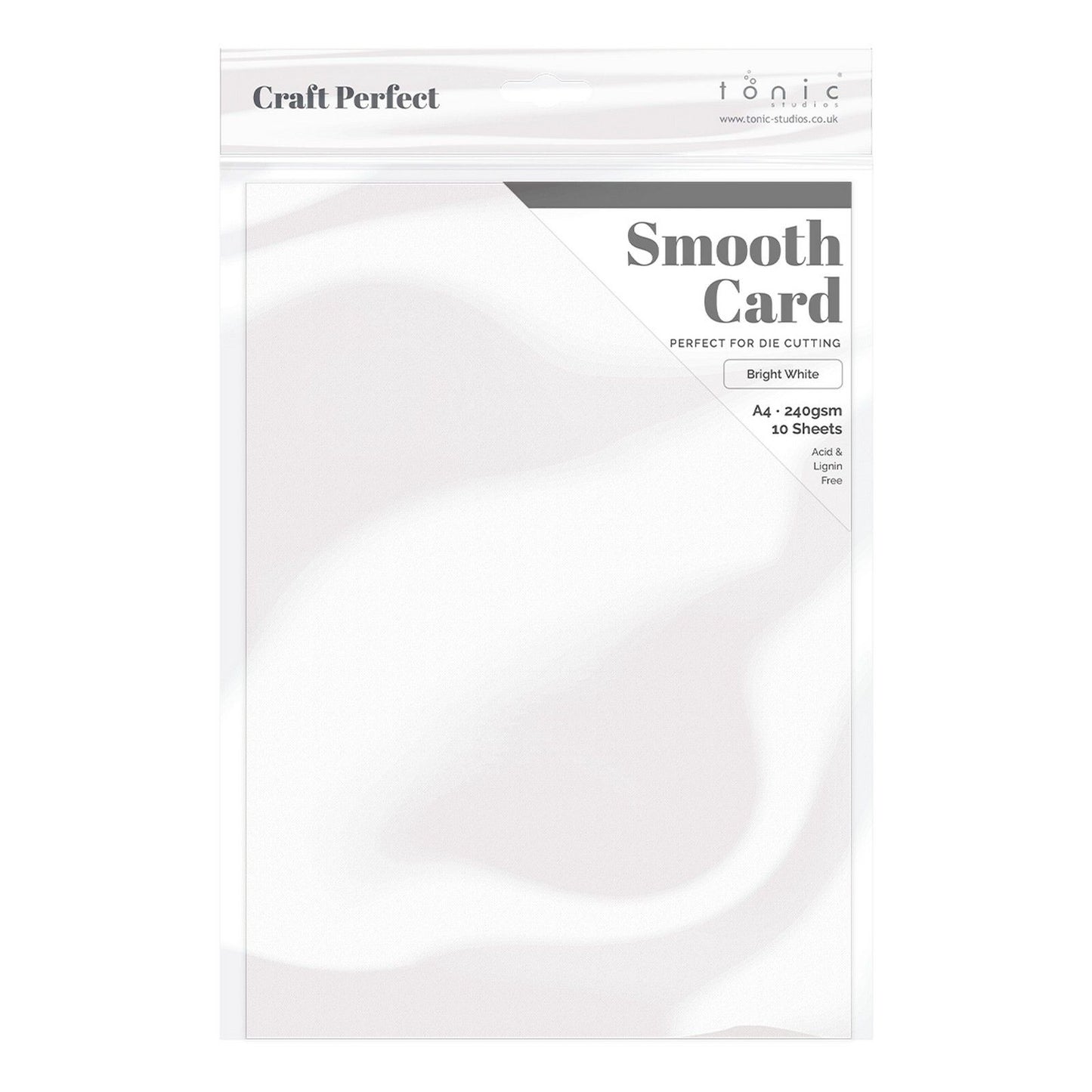 Craft Perfect von Tonic Studios Craft Perfect • Glatter Karton, A4, 240 g, Weiß, 5 Stück