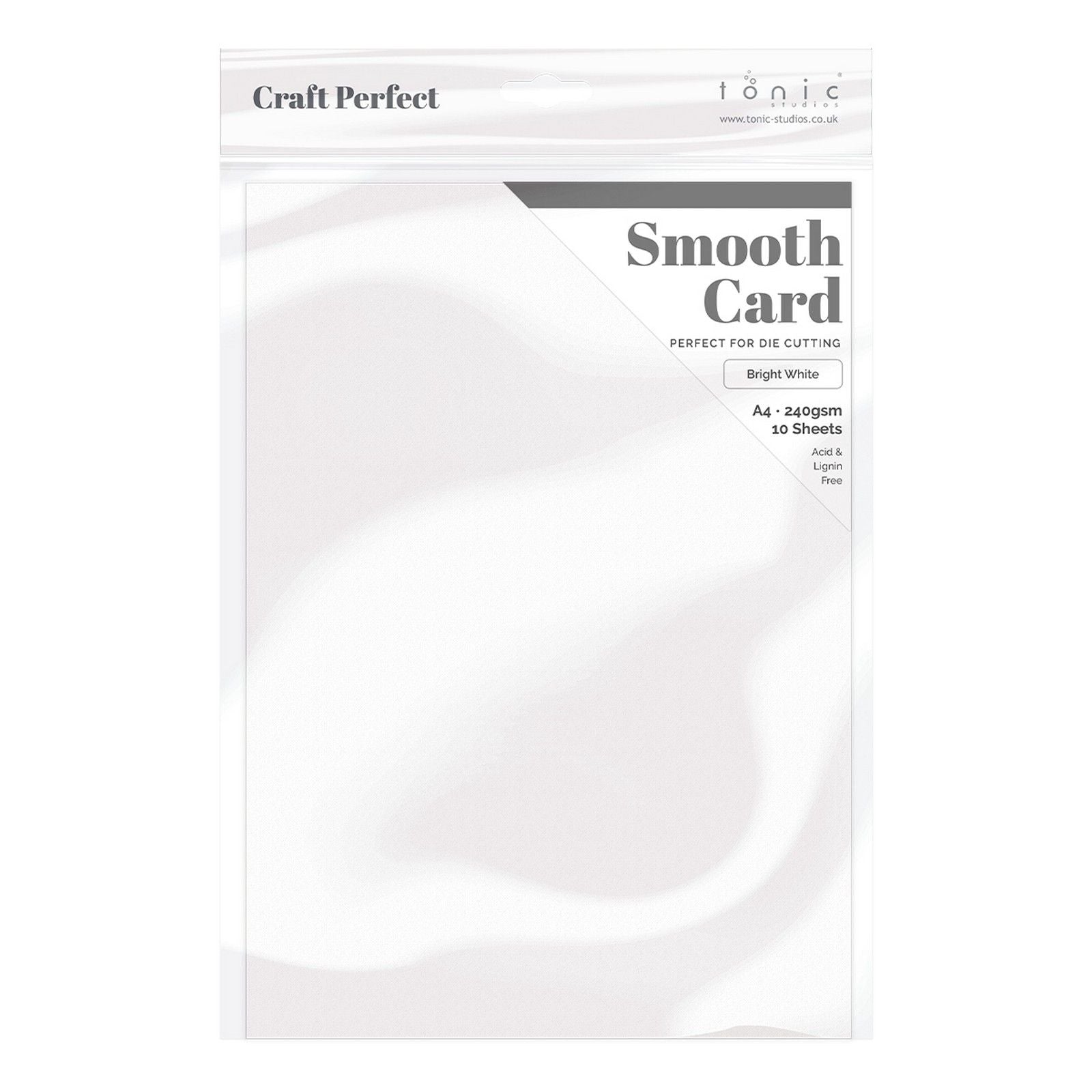 Craft Perfect von Tonic Studios Craft Perfect • Glatter Karton, A4, 240 g, Weiß, 5 Stück