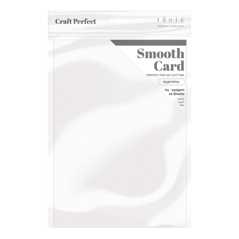 Craft Perfect von Tonic Studios Craft Perfect • Glatter Karton, A4, 240 g, Weiß, 5 Stück