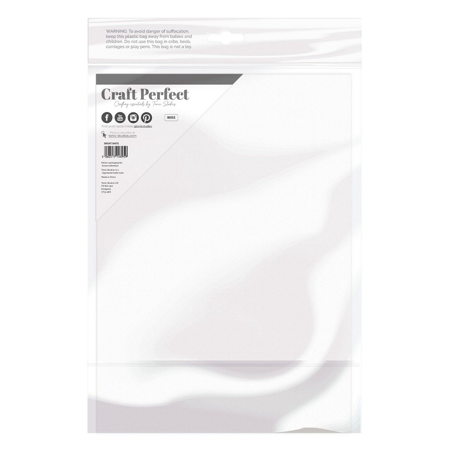Craft Perfect von Tonic Studios Craft Perfect • Glatter Karton, A4, 240 g, Weiß, 5 Stück