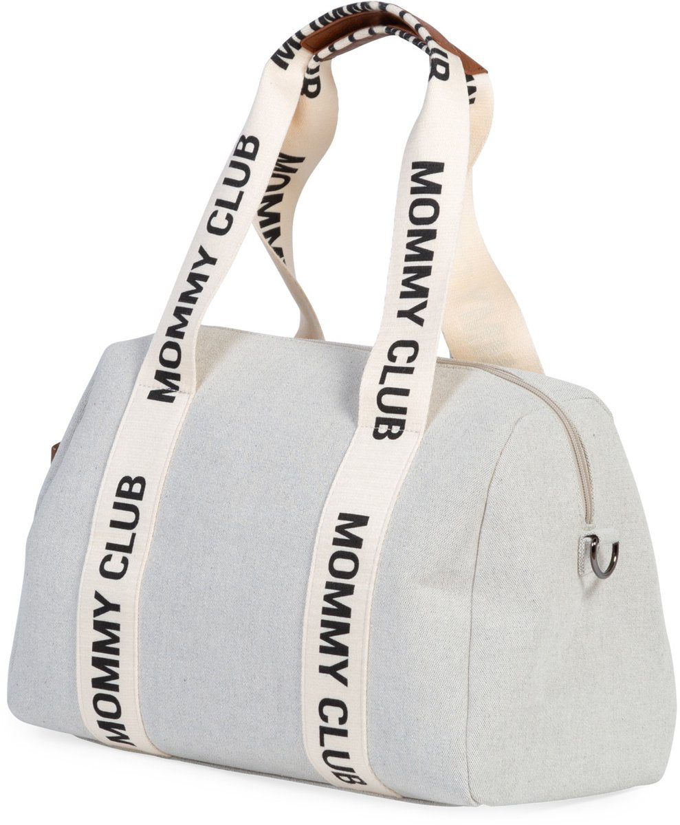 Childhome Mommy Club Kindergartentasche – Wickeltasche – Canvas – Ecru – 38 x 21 x 27 cm – 22 l