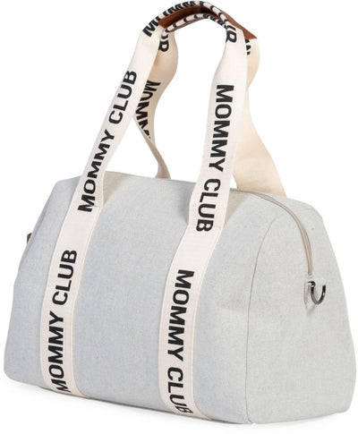 Childhome Mommy Club Kindergartentasche – Wickeltasche – Canvas – Ecru – 38 x 21 x 27 cm – 22 l