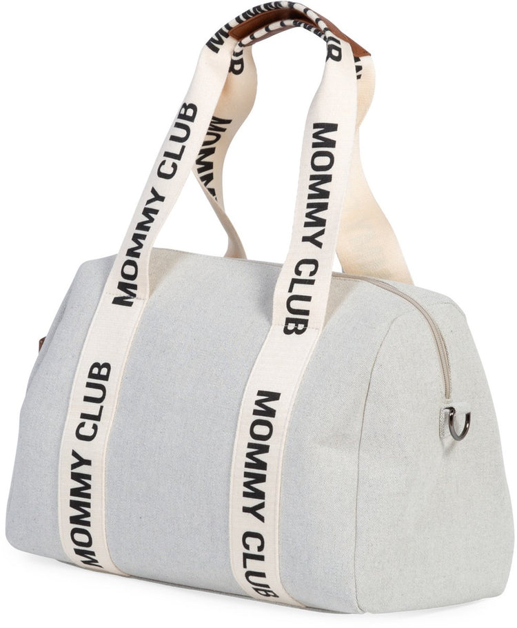Childhome Mommy Club Kindergartentasche – Wickeltasche – Canvas – Ecru – 38 x 21 x 27 cm – 22 l