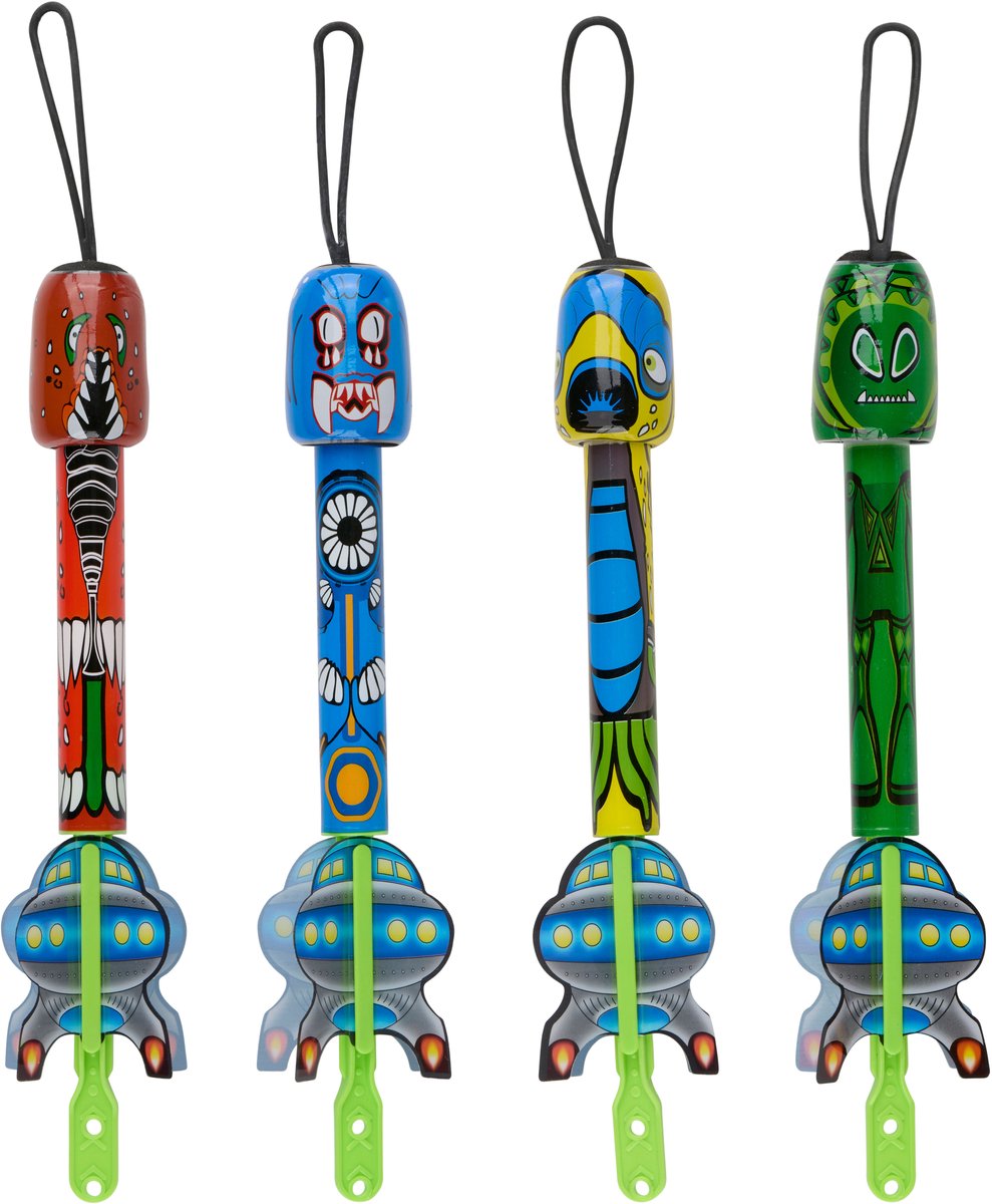 Eddy Toys – elastisches Katapult – Set mit 4 Schießpfeilen