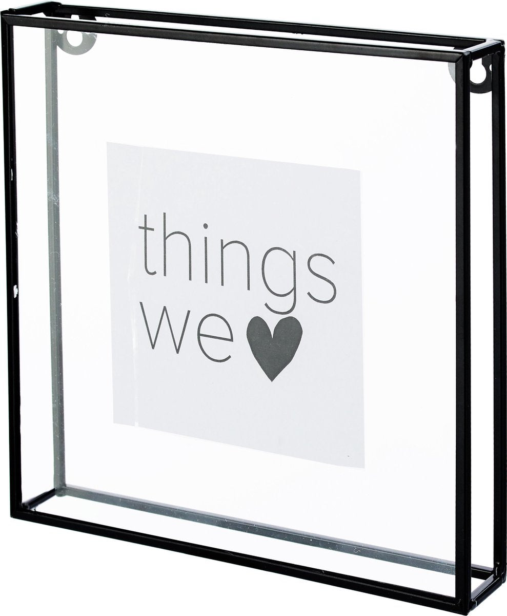 Vtwonen-Fotorahmen – Schwarz – Metall – 20 x 20 cm