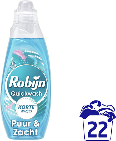 Robijn – Quickwash-Flüssigwaschmittel – Pure Soft – 22 Wäschen