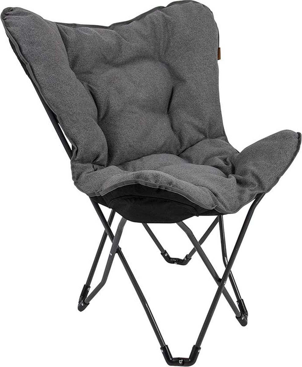 Bo-Camp – Urban Outdoor – Butterfly Chair – Grainger – M – Nika – Grau