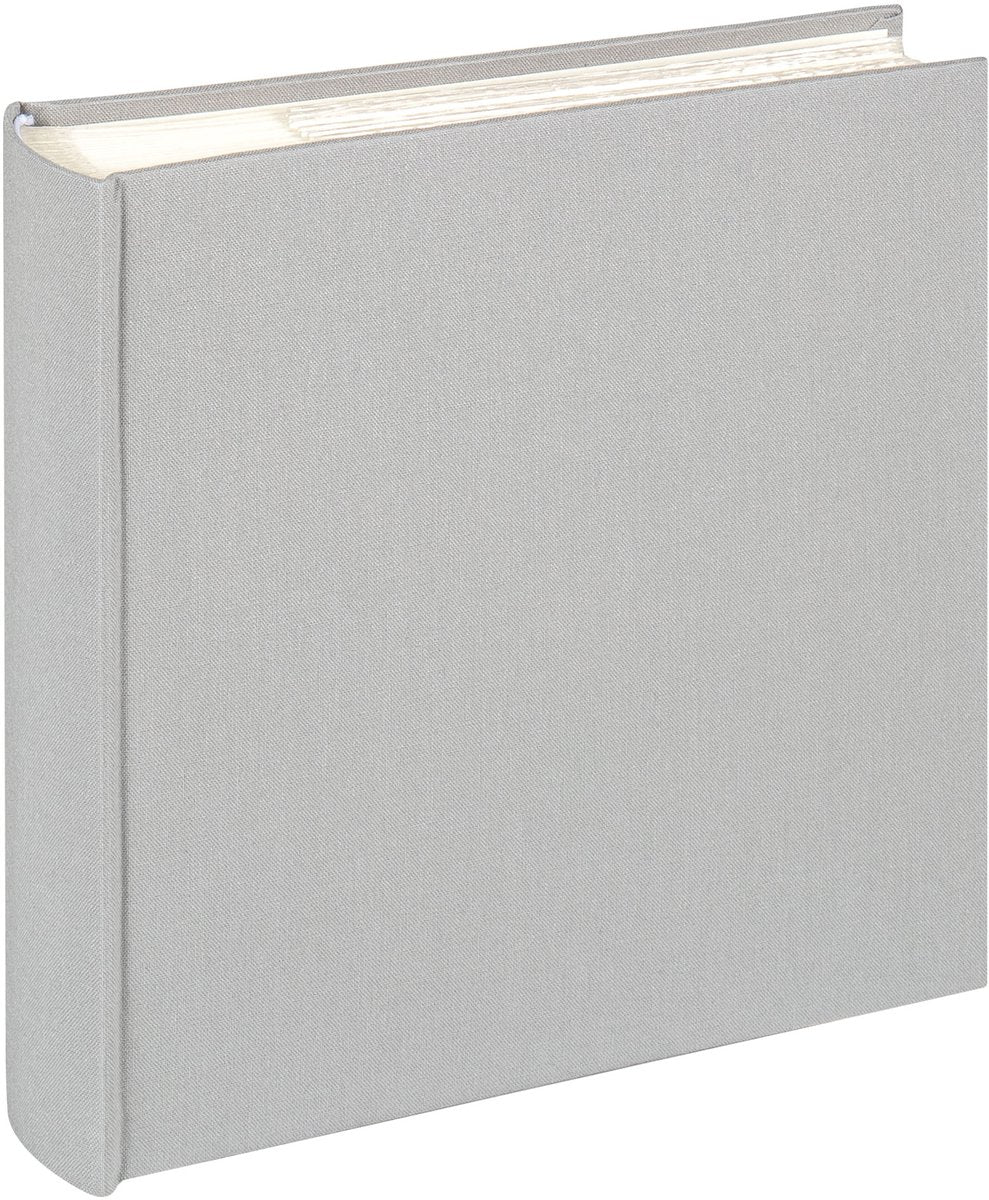 Walther me-510-d Leinen – Memo-Einsteckalbum – Größe 23 x 22 cm – 200 Fotos 10 x 15 cm – grau
