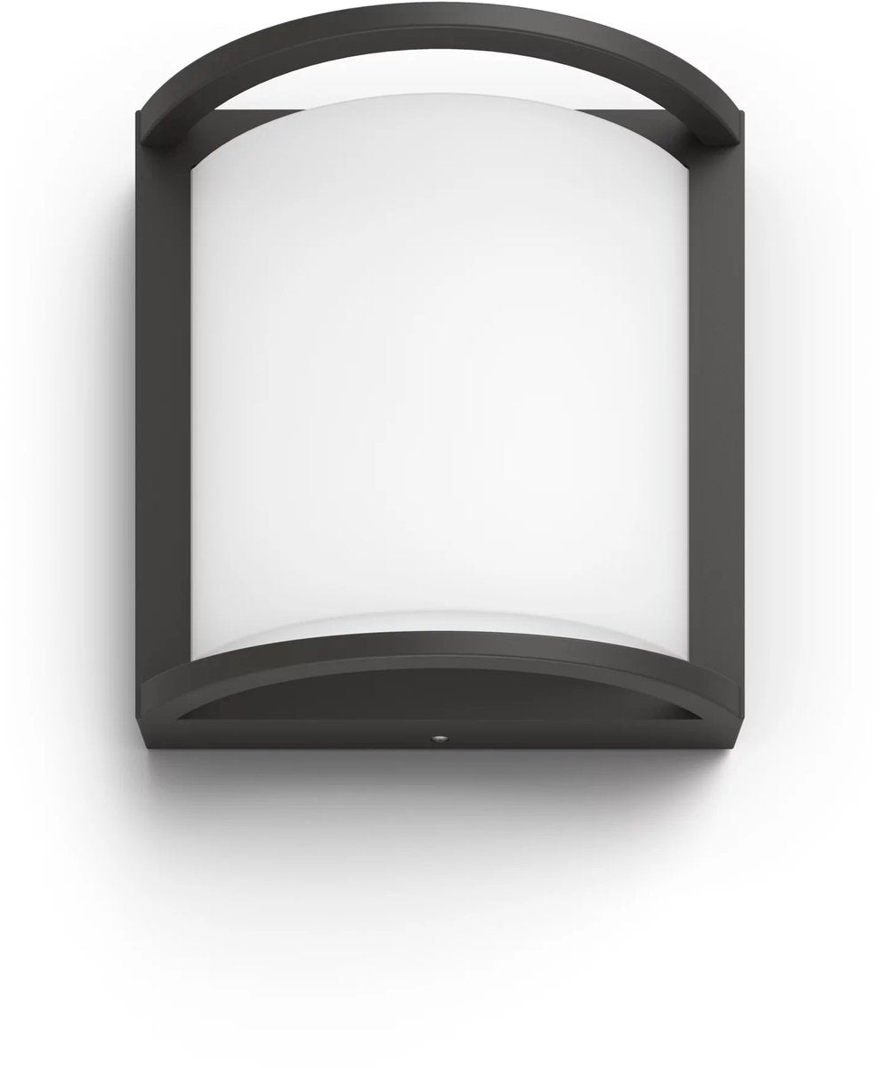 Philips LED Philips Samondra Wandleuchte – ultraeffizient – Anthrazit – 3,8 W