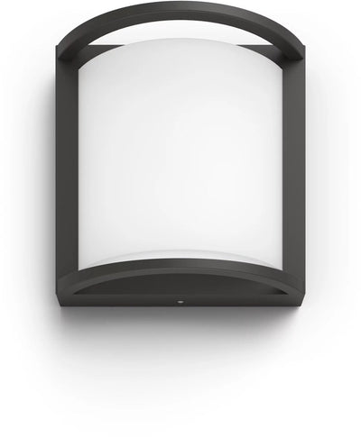 Philips LED Philips Samondra Wandleuchte – ultraeffizient – Anthrazit – 3,8 W