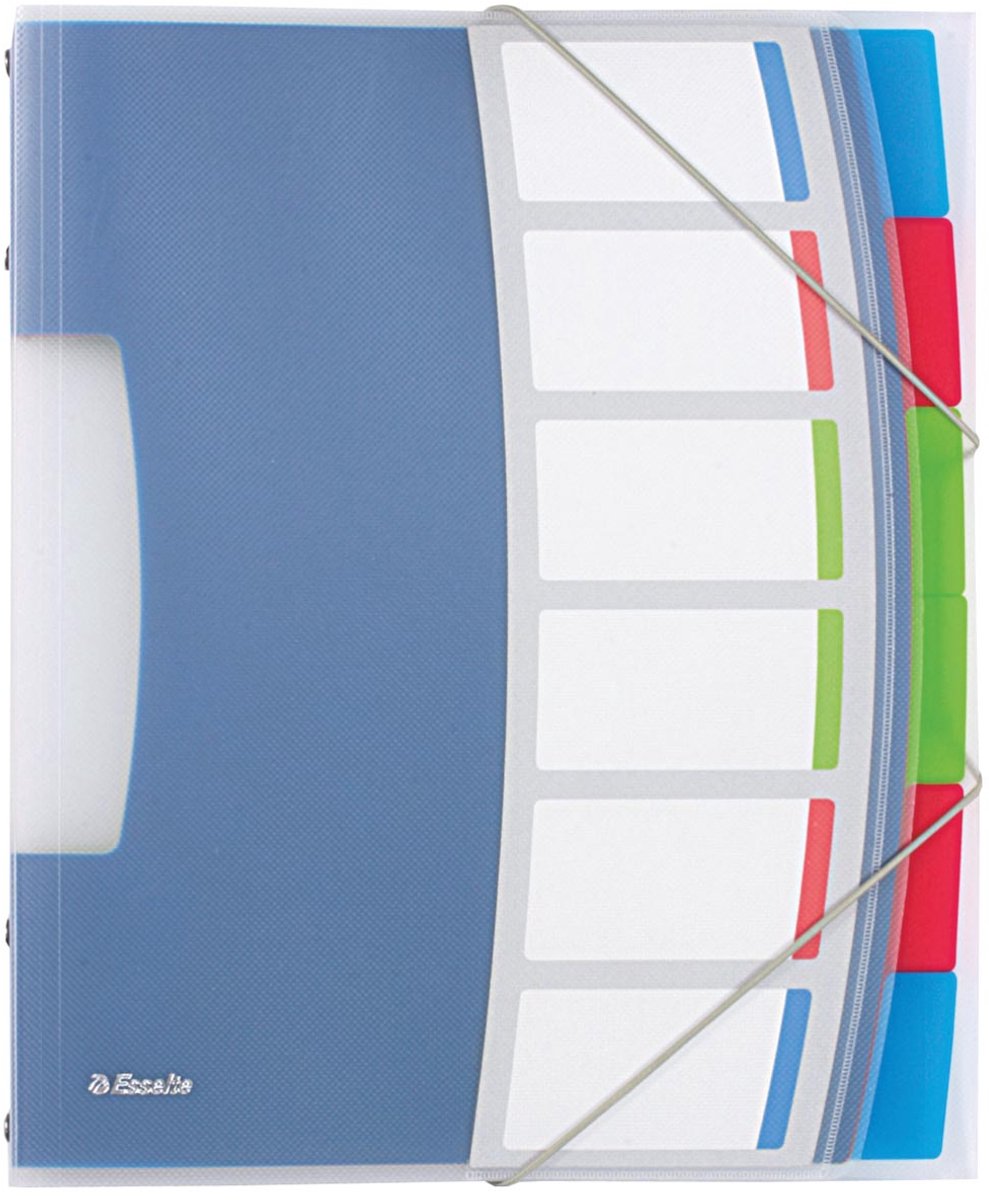 Esselte 624029 Sortiermappe blau | mehrfarbiges Polyvinylchlorid (PVC) a4