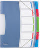 Esselte 624029 Sortiermappe blau | mehrfarbiges Polyvinylchlorid (PVC) a4