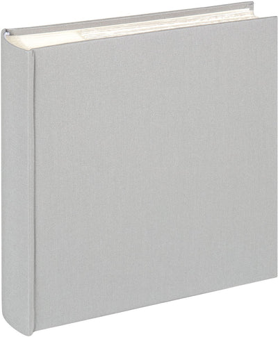 Walther me-510-d Leinen – Memo-Einsteckalbum – Größe 23 x 22 cm – 200 Fotos 10 x 15 cm – grau