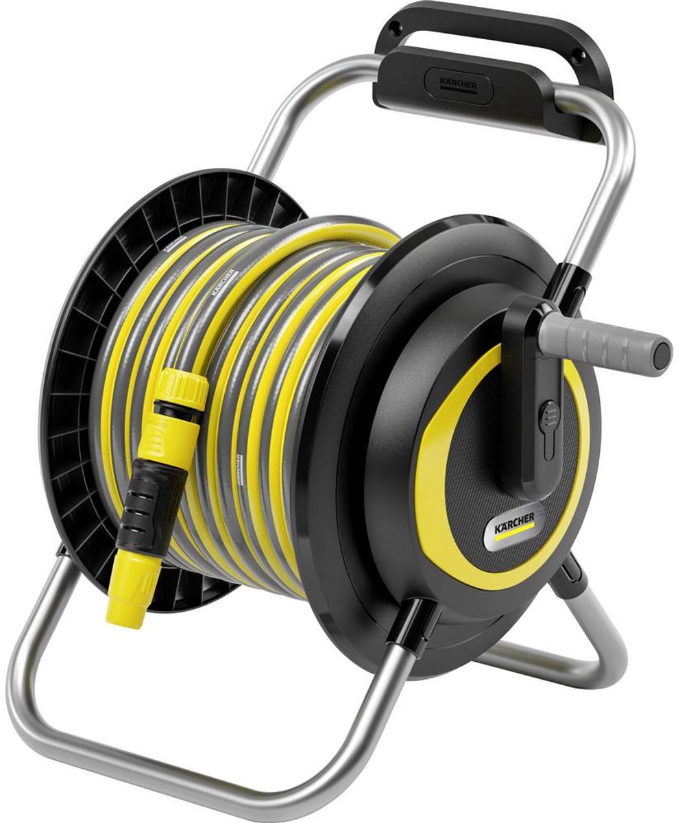 Kärcher hr 3.20 Schlauchaufroller-Set - inkl. 20 m Primoflex-Gartenschlauch – Schlauchkapazität (m) 40 (1 2 ) 30 (5 8 ) 25 (3 4 ) – kompakt – inkl. Primoflex-Gartenschlauch