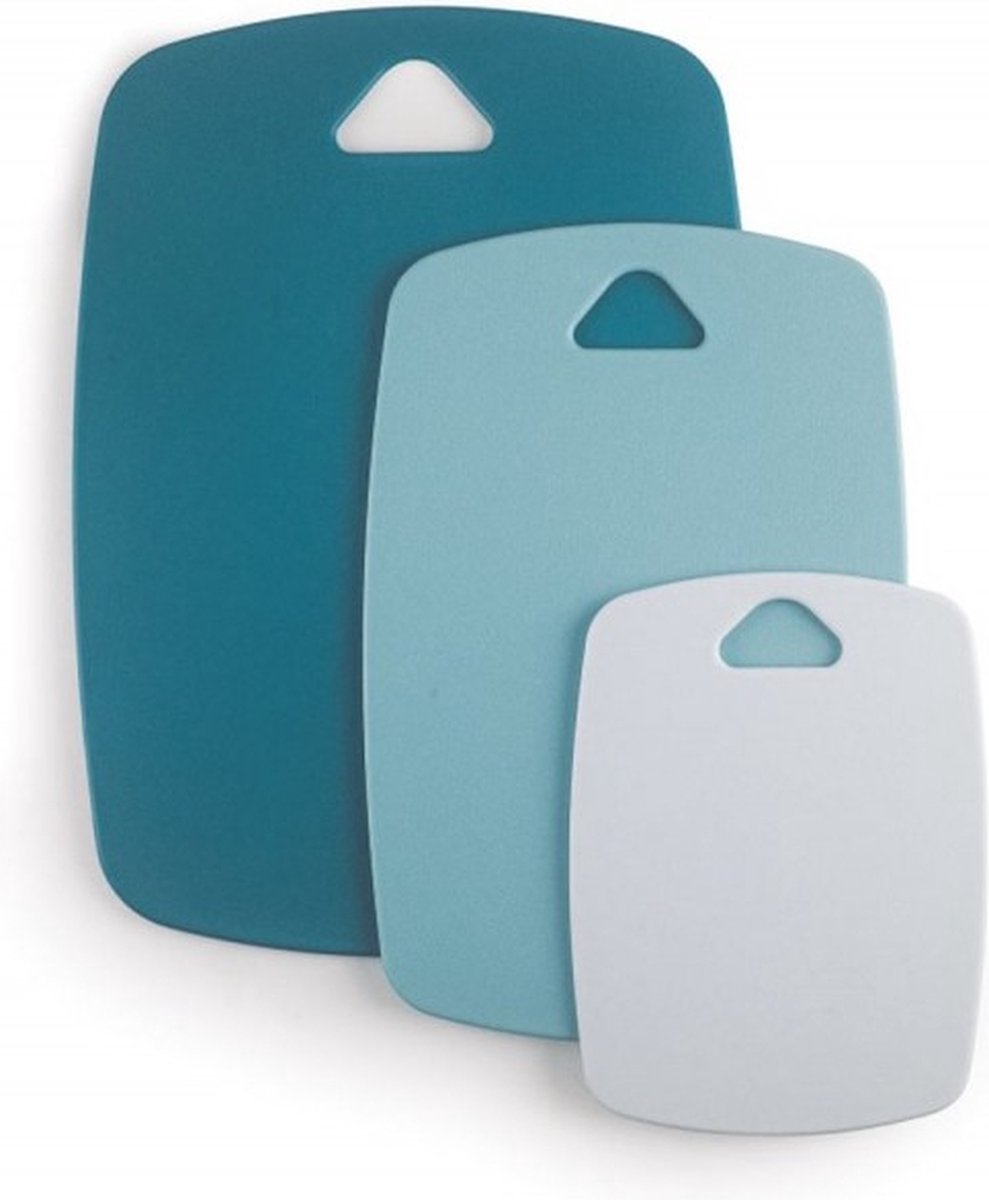 Lacor-Set doppelseitiger Schneidebretter aus Polypropylen – BPA-frei – Ozean