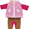 Puppen -Outfit -Reiten - Einhorn, 28-35 cm