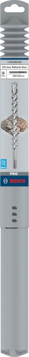 Bosch Pro SDS Max-9 Natursteinbohrer, 28 x 400 x 520 mm