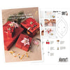 Creativ Firmenpostkarte, Geschenke in roter Verpackung mit Kreppblume, A5, Blatt 14,8x21 cm, 1 Stück
