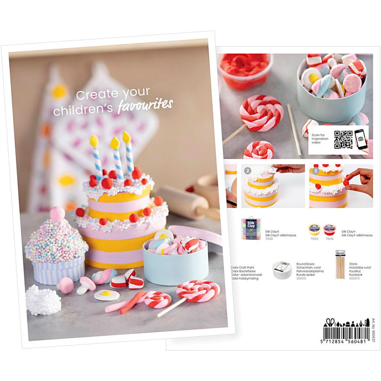 Creativ Firmenpostkarte, Modellbau, Kuchen und Süßigkeiten, A5, Blatt 14,8x21 cm, 1 Stück