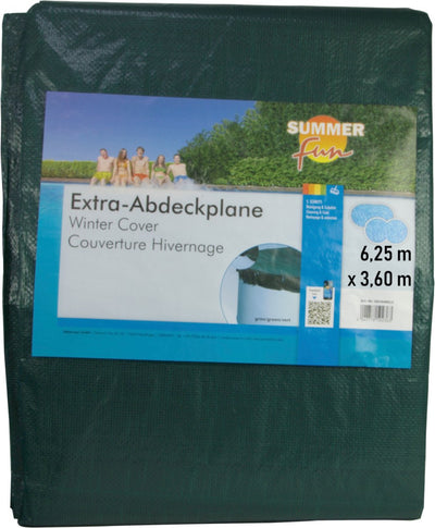 Sommer Spaß Sommer Spaß Winter Swimmingpool Cover Oval 625 cm PVC Grün