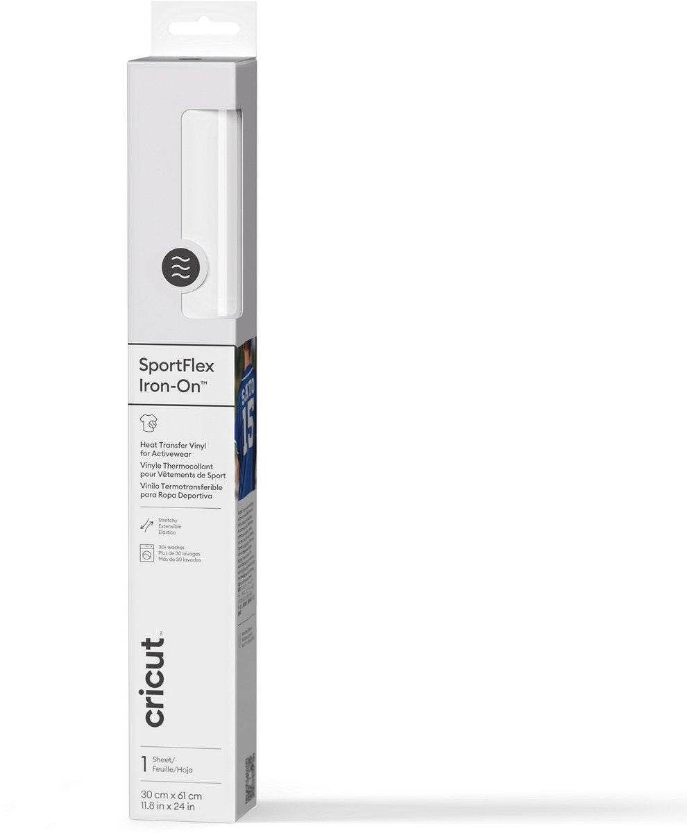 Cricut Sportflex zum Aufbügeln, 28 x 60 cm – weiß