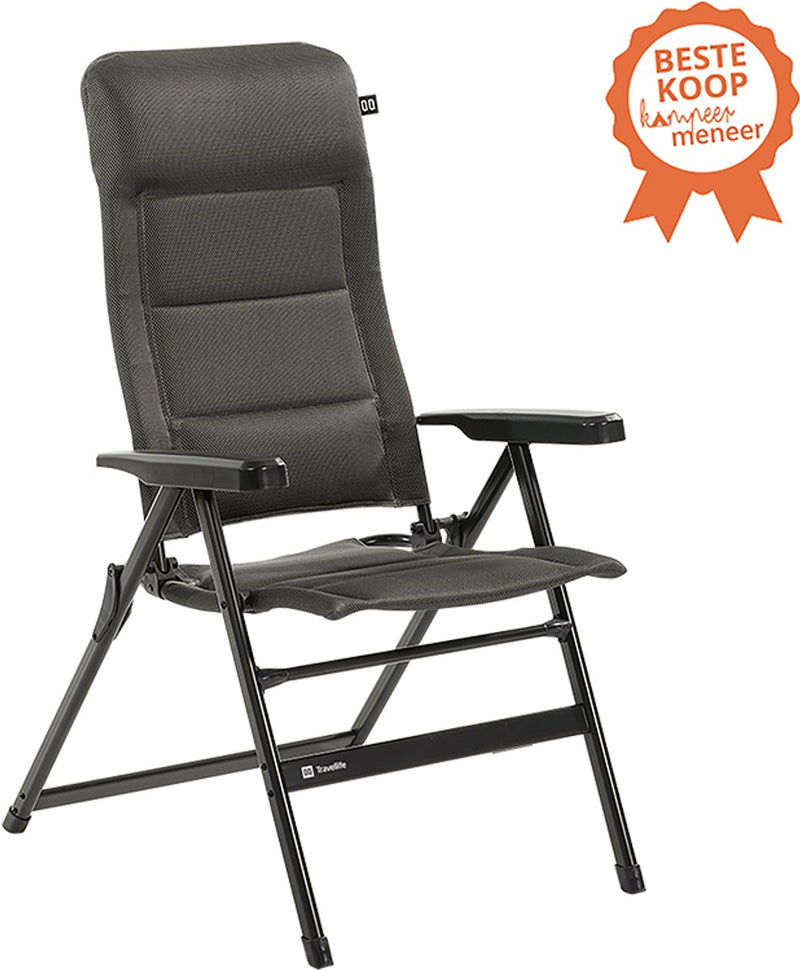 Travellife Barletta Relaxsessel Comfort L – 7-fach verstellbar – belüftender und schnell trocknender 2D-Netzbezug – wasser- und UV-beständig