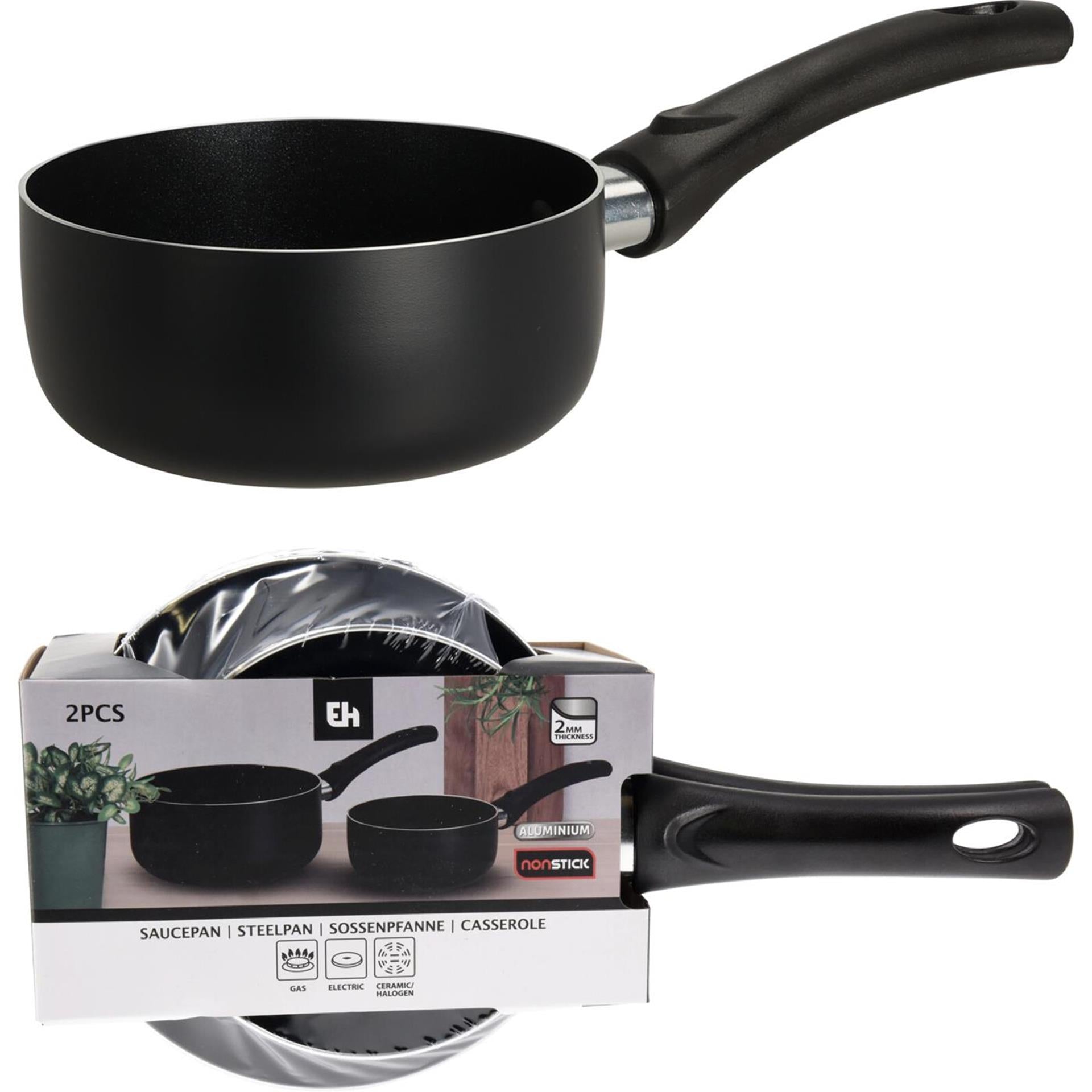 Excellent Houseware Kochtopf-Set aus Aluminium, 2-teilig